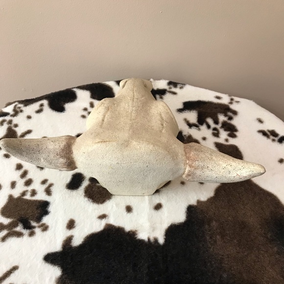 Vintage Stone Replica of a Steer Head Skull EUC - Picture 5 of 6